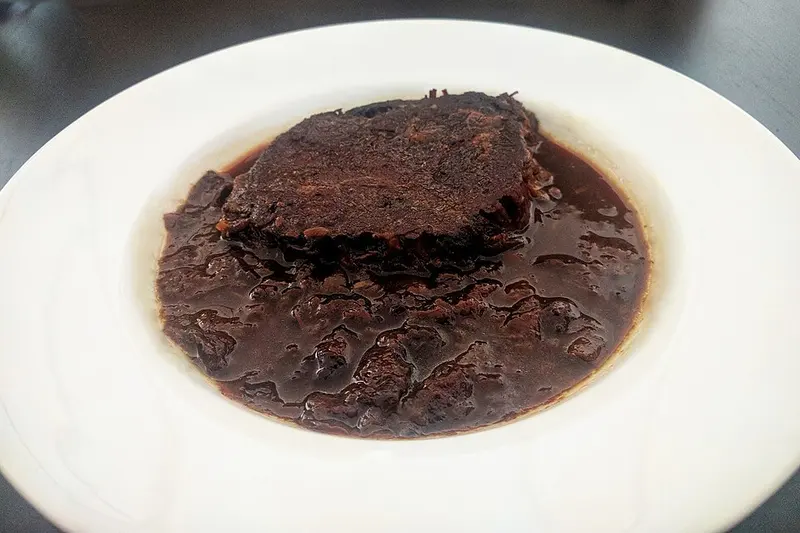 Dalmatian pašticada beef served on a plate